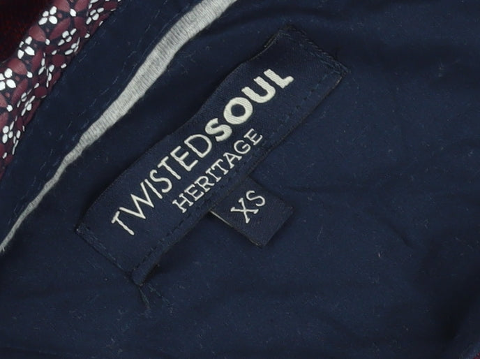 Twisted Soul Men's Red XS Polo Shirt Cotton Collared