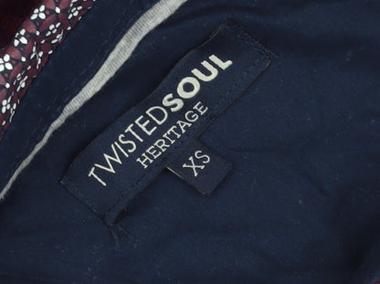 Twisted Soul Men's Red XS Polo Shirt Cotton Collared