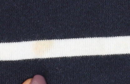 Laura Ashley Women's Blue Striped T-Shirt, Size 14