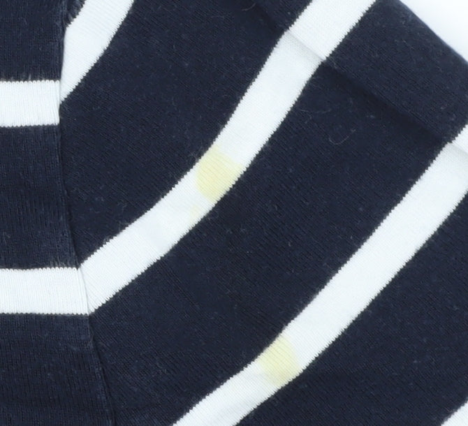 Laura Ashley Women's Blue Striped T-Shirt, Size 14