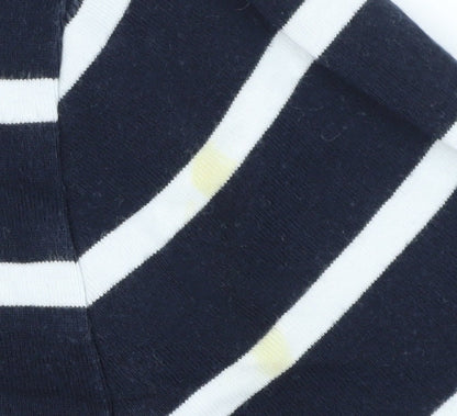 Laura Ashley Women's Blue Striped T-Shirt, Size 14