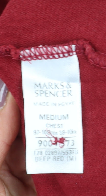 Marks and Spencer Men's Red M Polo Shirt