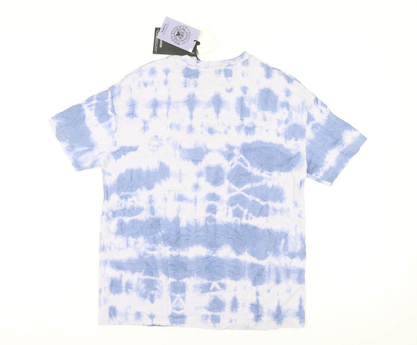 Womens UK Size XS Pull&Bear Blue Basic T-Shirt