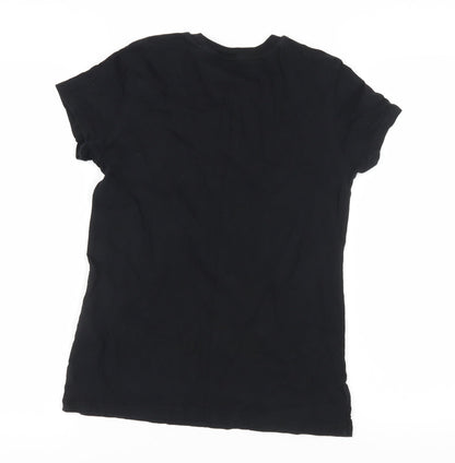 Womens UK Size XS Levi's Black Basic T-Shirt