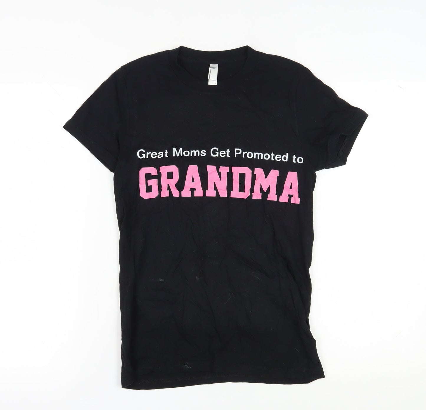 Womens UK Size L American Apparel Black Basic T-Shirt