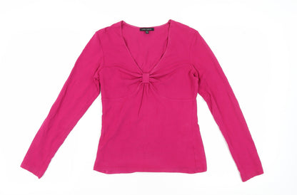 Womens UK Size 10 Laura Ashley Pink Basic Blouse