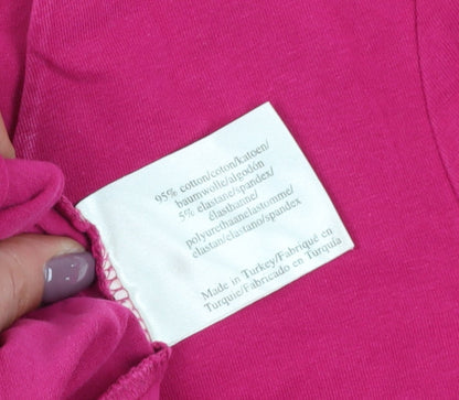 Womens UK Size 10 Laura Ashley Pink Basic Blouse