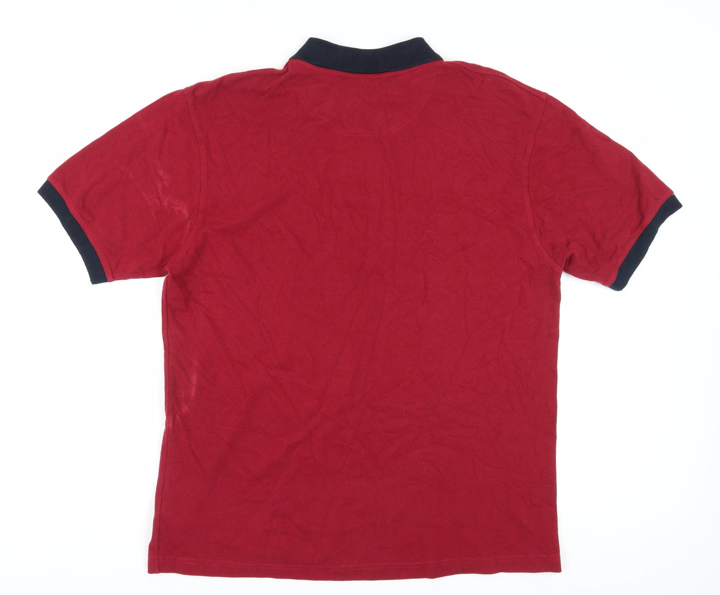 Casualclub Men's Red Polo Shirt Medium