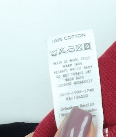 Casualclub Men's Red Polo Shirt Medium