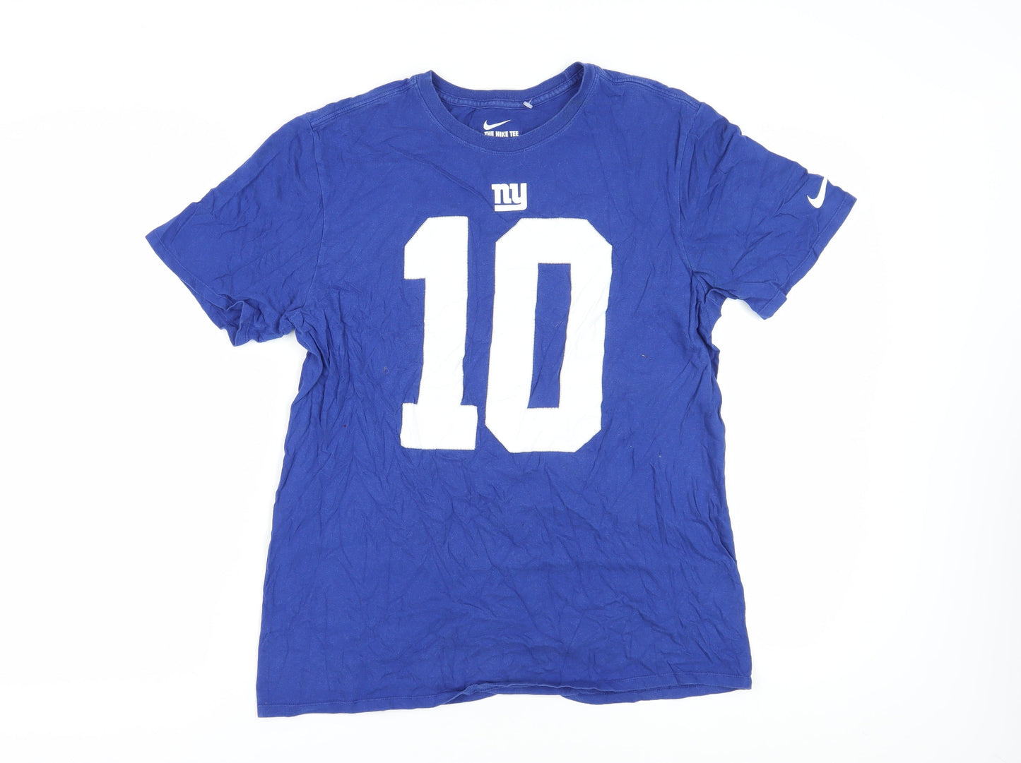 Nike Men's Blue Athletic Fit NFL Team Graphic Tee L