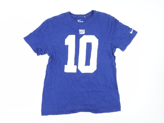 Nike Men's Blue Athletic Fit NFL Team Graphic Tee L