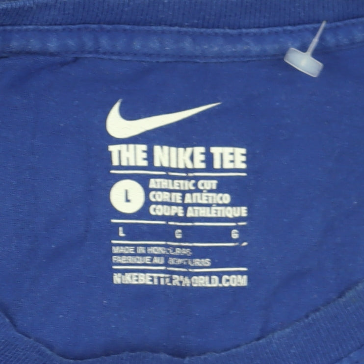 Nike Men's Blue Athletic Fit NFL Team Graphic Tee L