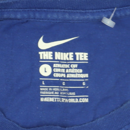 Nike Men's Blue Athletic Fit NFL Team Graphic Tee L