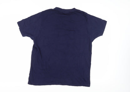 Unisex Adults UK Size 16 McKenzie Blue Basic T-Shirt