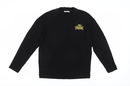 Womens UK Size S Zara Black Pullover Jumper