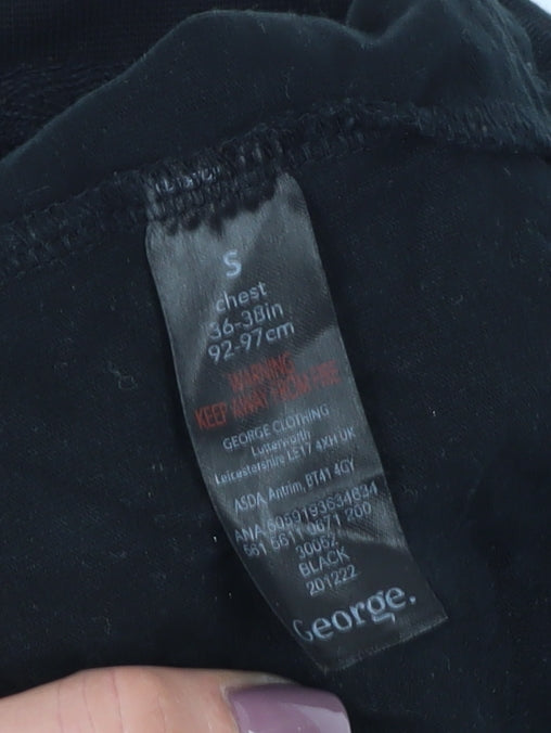 George Men's Black Dog Dad Graphic T-Shirt, Size S