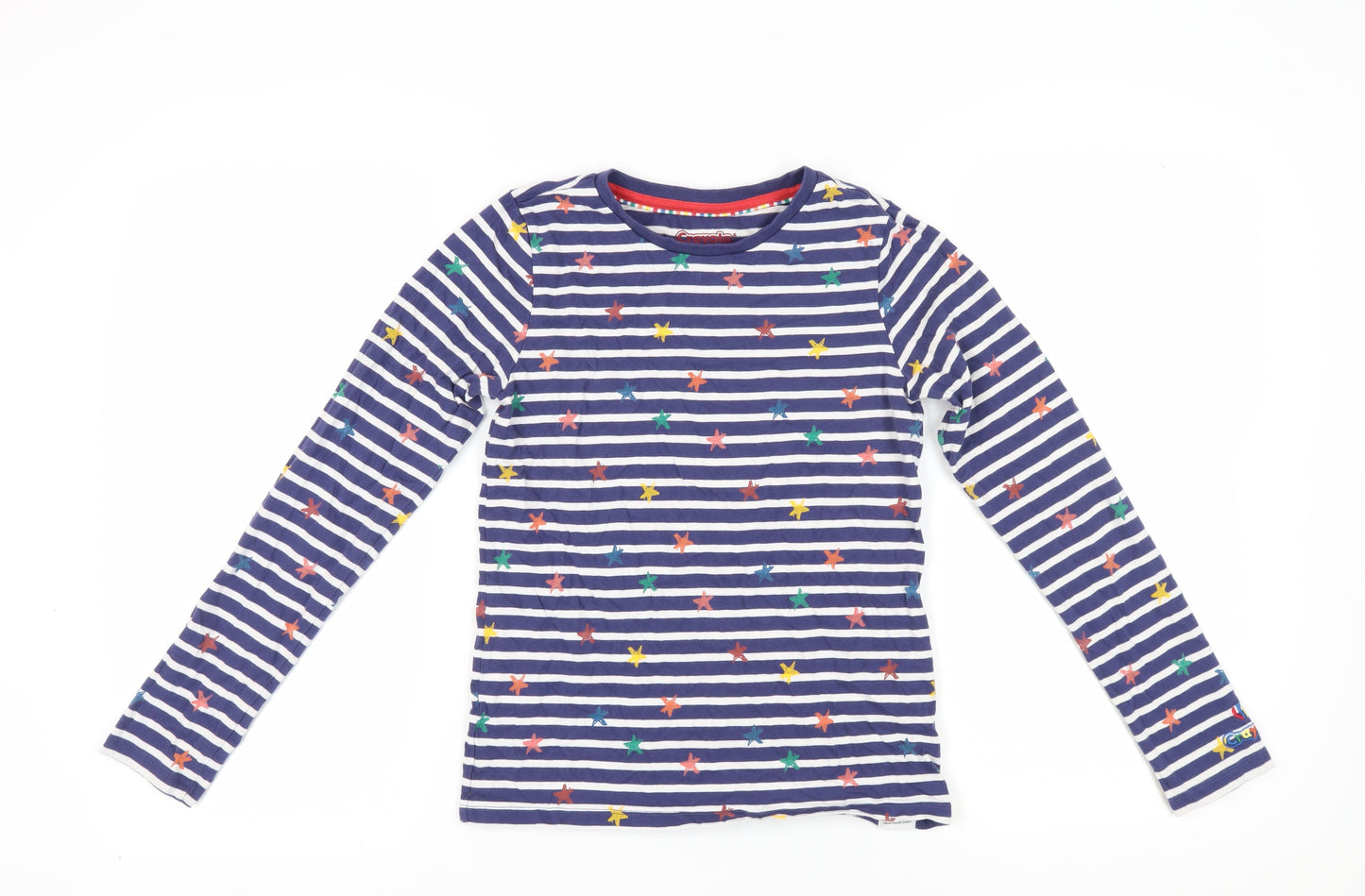 Fatface Girls Multicoloured Long Sleeve Striped T-Shirt 13Y