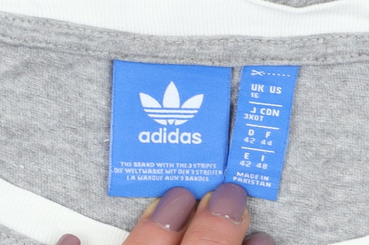 Womens UK Size 16 adidas Grey Basic T-Shirt