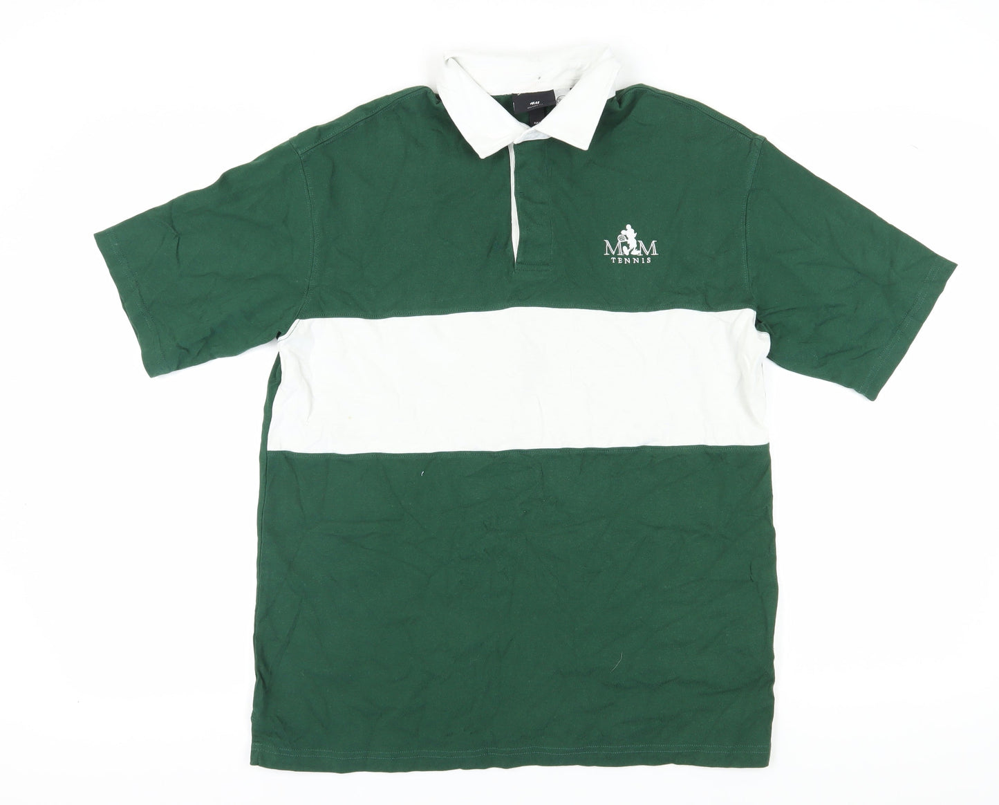 Unisex Adults UK Size M H&M Green Relaxed Polo