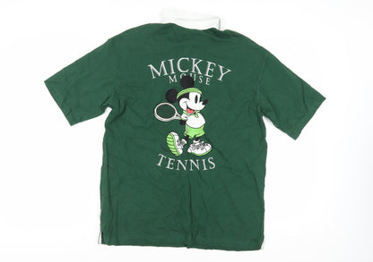Unisex Adults UK Size M H&M Green Relaxed Polo