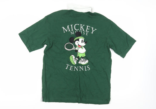 Unisex Adults UK Size M H&M Green Relaxed Polo