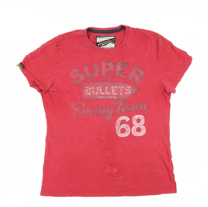 Superdry Men's Red Graphic Print T-Shirt L