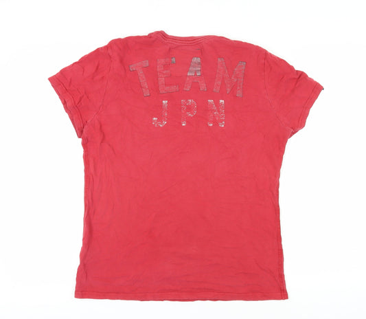 Superdry Men's Red Graphic Print T-Shirt L