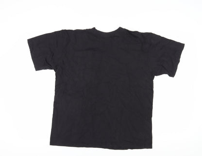 Playbill Unisex Black Cotton Music Graphic T-Shirt M