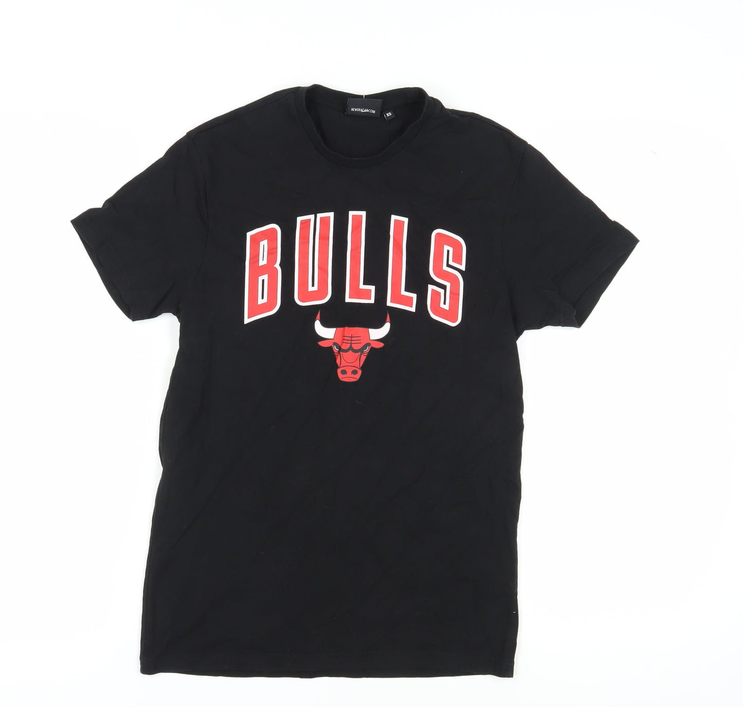 New Era Men's Black Chicago Bulls T-Shirt XS