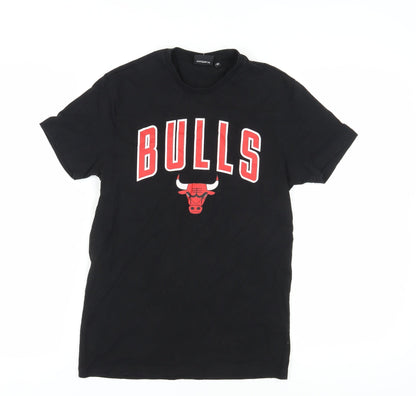 New Era Men's Black Chicago Bulls T-Shirt XS