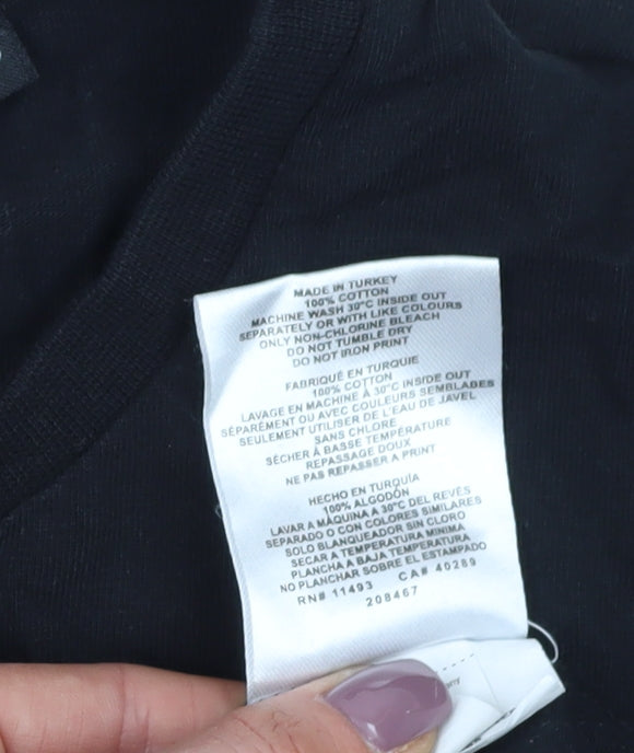 New Era Men's Black Chicago Bulls T-Shirt XS