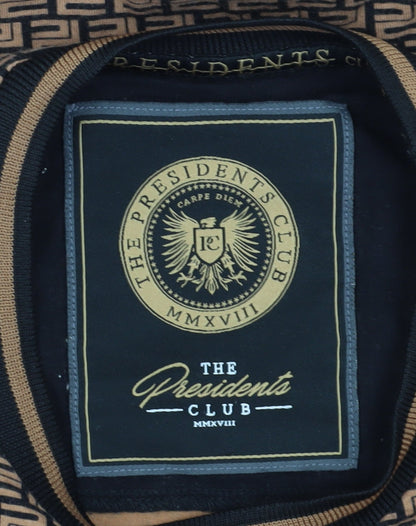 The Presidents Club Men's Brown Geometric T-Shirt, S