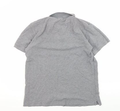 Lyle & Scott Men's Grey Polo Shirt L Size Short Sleeve