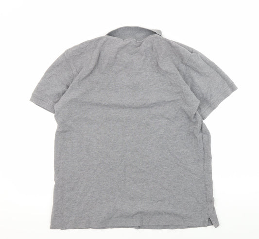 Lyle & Scott Men's Grey Polo Shirt L Size Short Sleeve