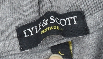 Lyle & Scott Men's Grey Polo Shirt L Size Short Sleeve