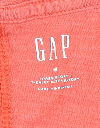 Gap Women's Red Basic T-Shirt, Size M, Casual Short Sleeve