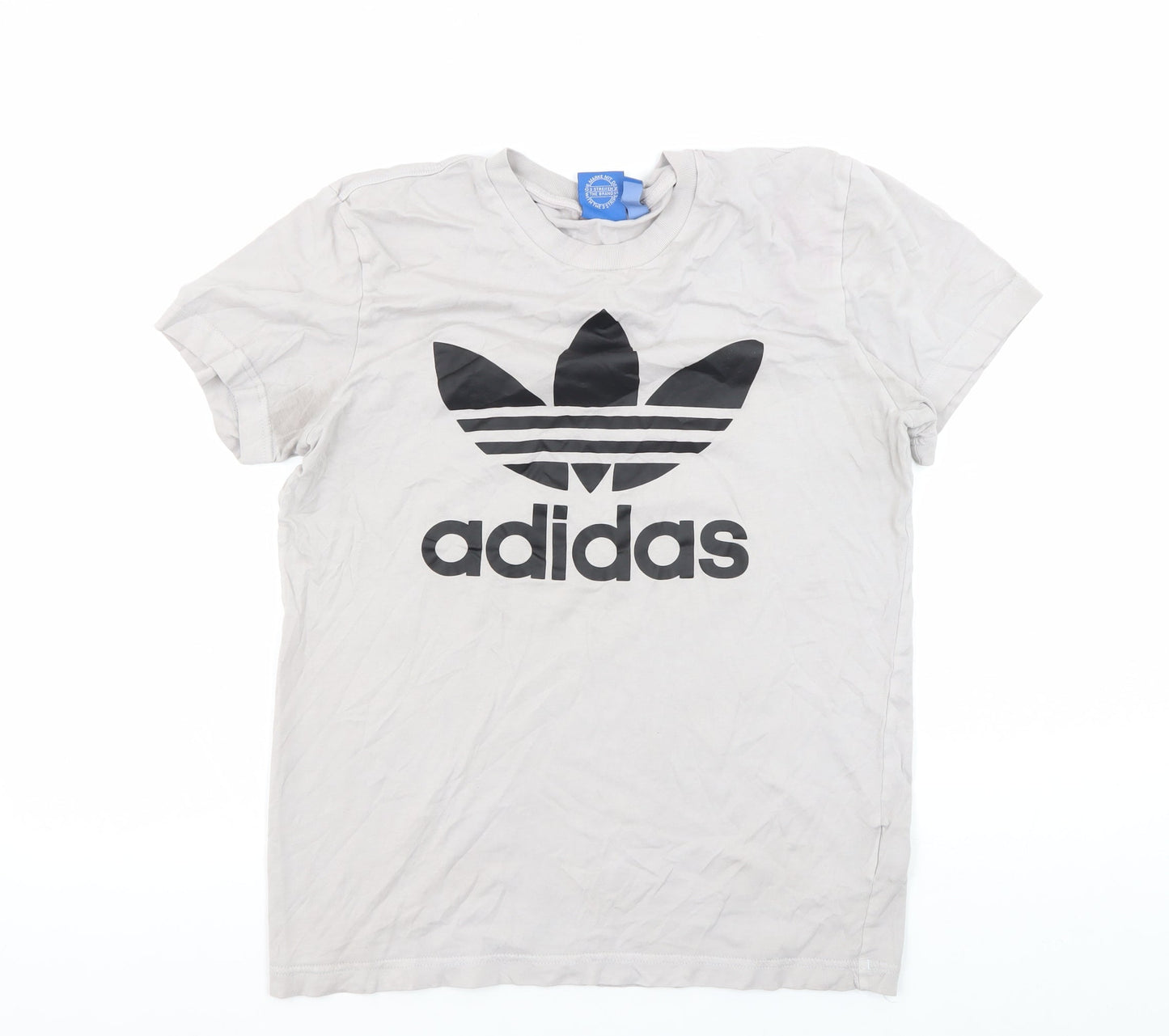 Unisex Adults UK Size S adidas White Basic T-Shirt
