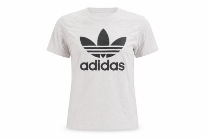 Unisex Adults UK Size S adidas White Basic T-Shirt