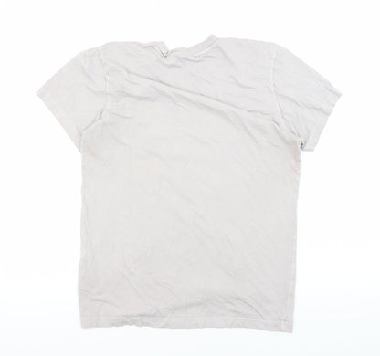 Unisex Adults UK Size S adidas White Basic T-Shirt