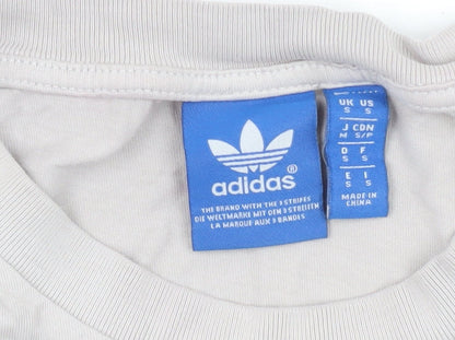 Unisex Adults UK Size S adidas White Basic T-Shirt