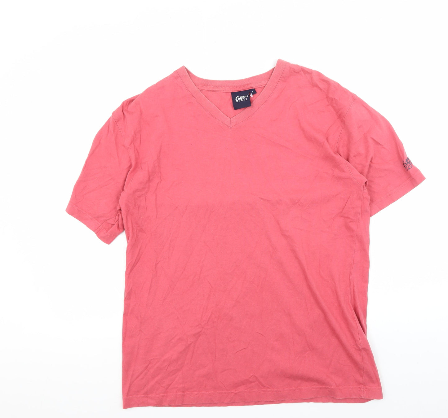 Mens UK Size S Cotton Traders Pink  T-Shirt
