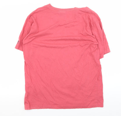 Mens UK Size S Cotton Traders Pink  T-Shirt
