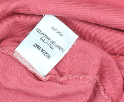 Mens UK Size S Cotton Traders Pink  T-Shirt