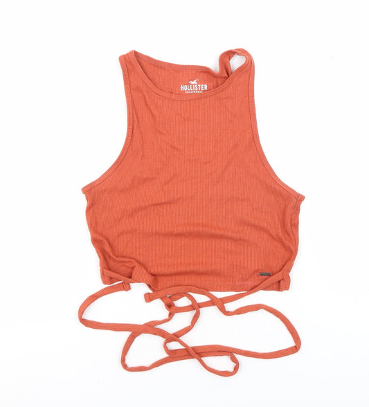 Womens UK Size S Hollister Orange Camisole Tank