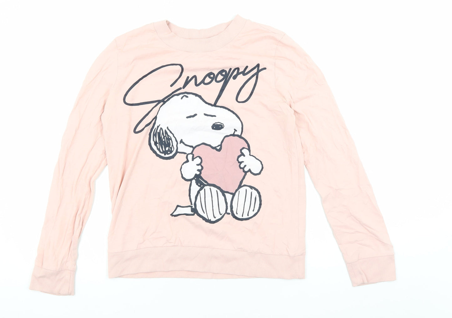 Day Dreams Pink Snoopy Lounge Top Women Size 10 Cartoon