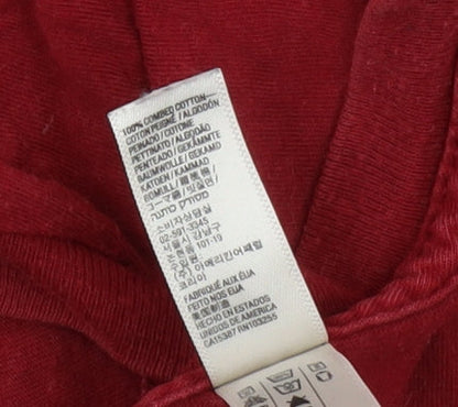 Mens UK Size L American Apparel Red  T-Shirt