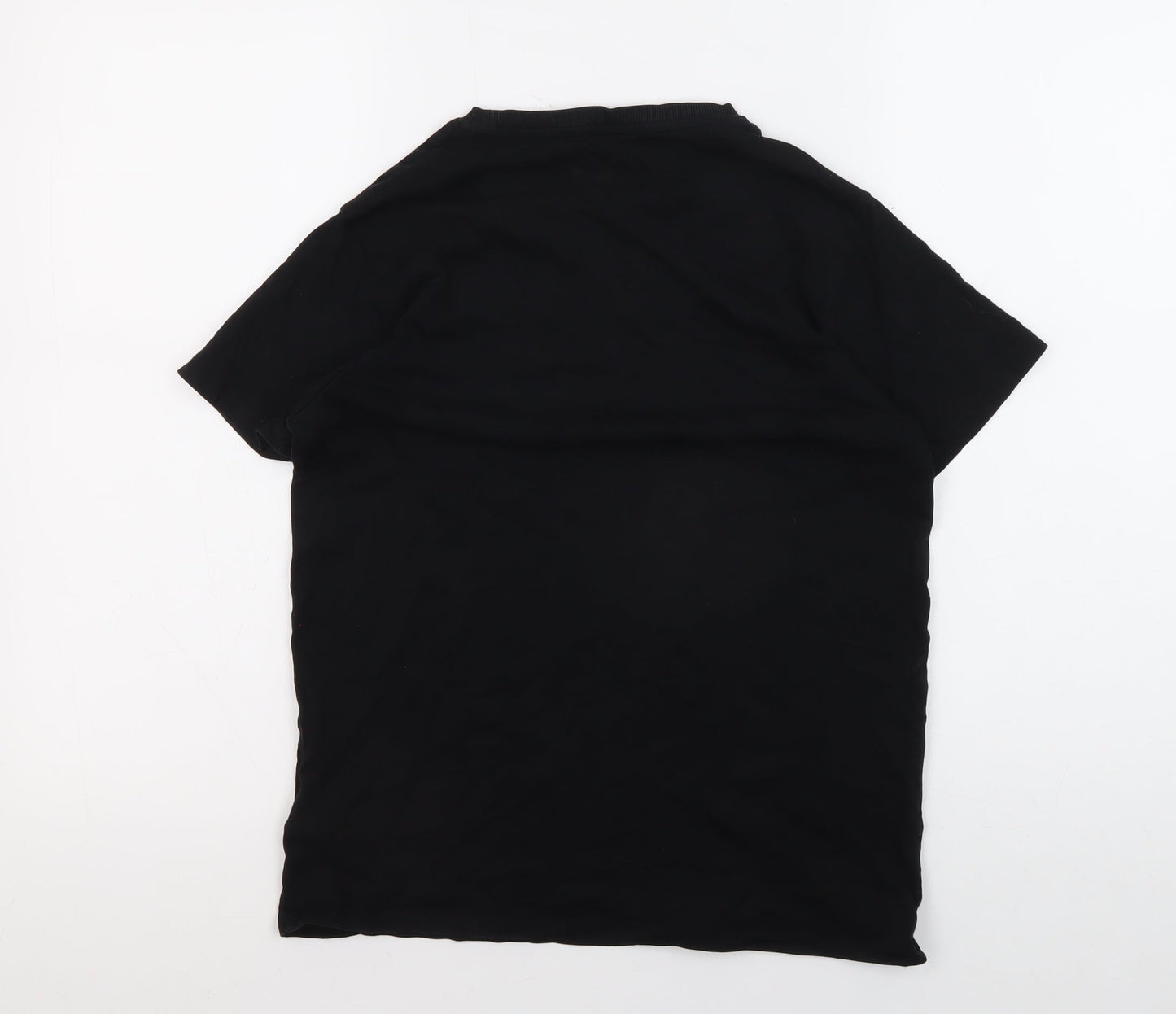 Marks and Spencer Boys Black T-Shirt 12-13 Years with Pocket