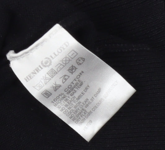 Henri Lloyd Men's Black V-Neck Pullover Jumper - Medium