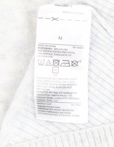 GAP Women's White Pullover Jumper, M, Casual Wear