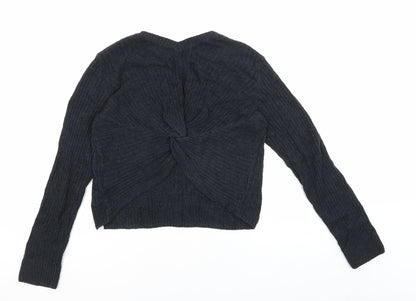 Abercrombie Kids Black Pullover Jumper, Girls 13-14 Years